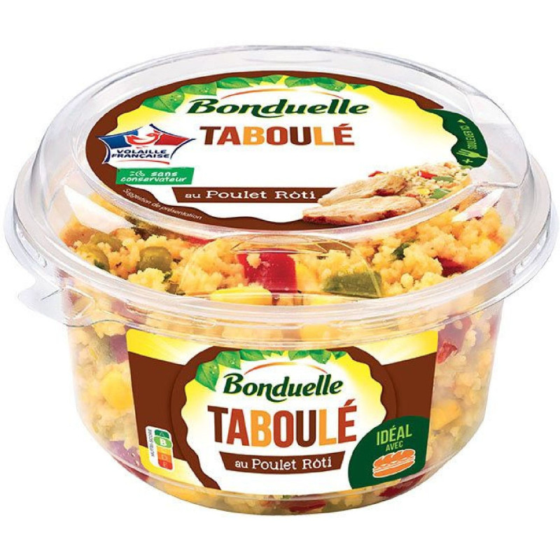 TABOULE AU POULET ROTI BONDUELLE T 4X180G